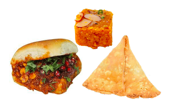 Dabeli - Samosa - mohanthal - HMM